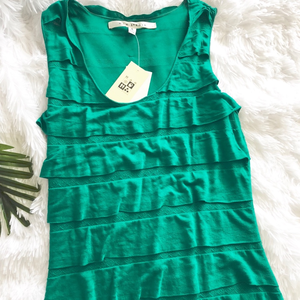 ❤️SOLD💔Max studio tiered maxi dress color JADE